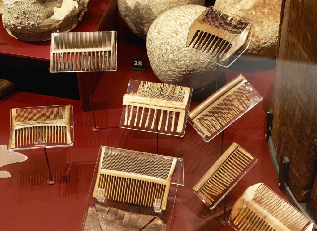 Tudor artifacts recovered from the Mary Rose shipwreck including weapons, personal items, and navigation equipment from Henry VIII's flagship